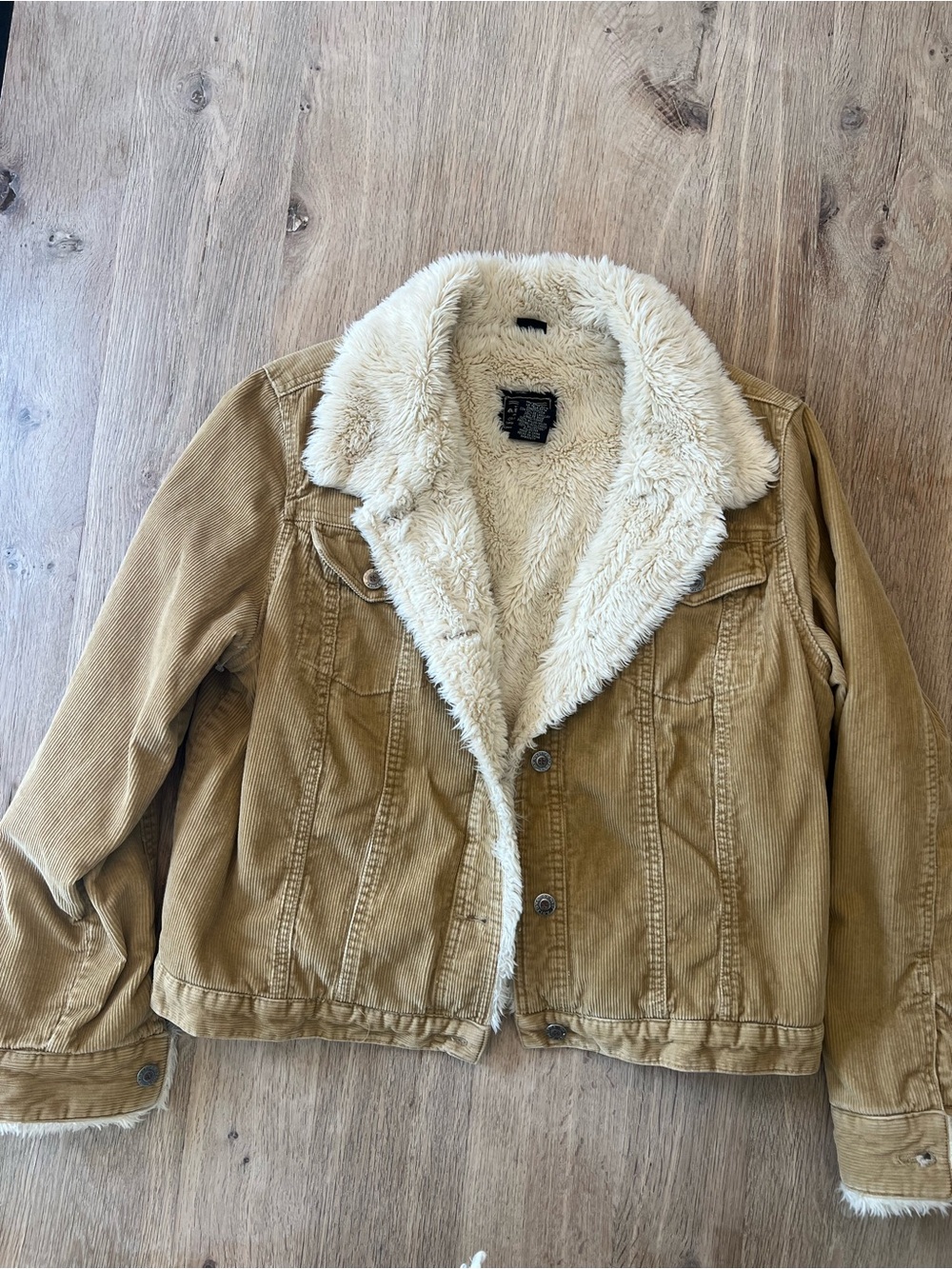 Arizona Jean Co Women’s Corduroy Sherpa Trucker Jacket XL